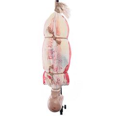 Animated Hanging Mummy Ghost - Sound-Activated Shaking Skeleton with Eerie Screams & Glowing Eyes - 5-Foot Professional Haunted House Prop & Spooky Halloween Party Decor