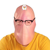 Hilarious Novelty Expression Mask - Funny Spoof Full-Head Hood for Halloween Costumes, Pranks, and Comedy Performances