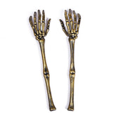 Realistic Human Skeleton Arm Props - 18-inch Life-Size Bone Replicas for Halloween Graveyard Decor, Haunted House Stakes, and Spooky Garden Layouts