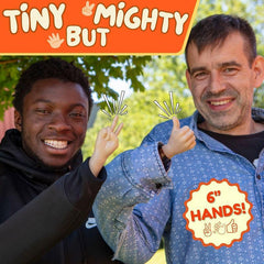 Mini Finger Hand Wand Set - Hilarious "Thumbs Up" and Waving Hand Props - Tiny Finger Puppets & Funny Gag Gift for Kids and Adults