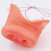 Realistic Pig Nose Costume Prop - Funny Simulation Snout with Elastic Band - Hilarious "Piggy" Prank Accessory for Halloween, School Plays, and Kids' Parties