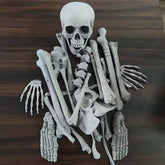 28-Piece Bag of Bones - Realistic Life-Size Skeleton Parts for Haunted Houses, Graveyard Scenes, and Horror Movie Props