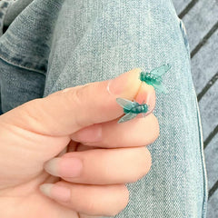 Realistic Housefly Drop Earrings - Unique Abstract Insect Jewelry & Fun Exaggerated Prank Gift for Her