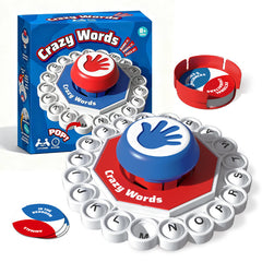Rapid-Fire Alphabet Press Game - Fast-Paced Word Association Party Toy and Educational Family Board Game