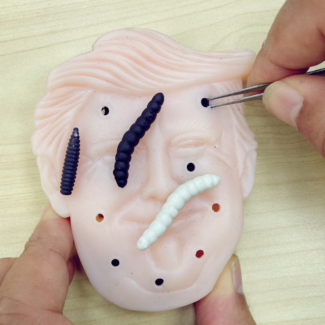 Realistic Stress Relief Squeeze Toy - Creative Novelty Fidget with Pull-Out Features for Hilarious Gags and Sensory Play