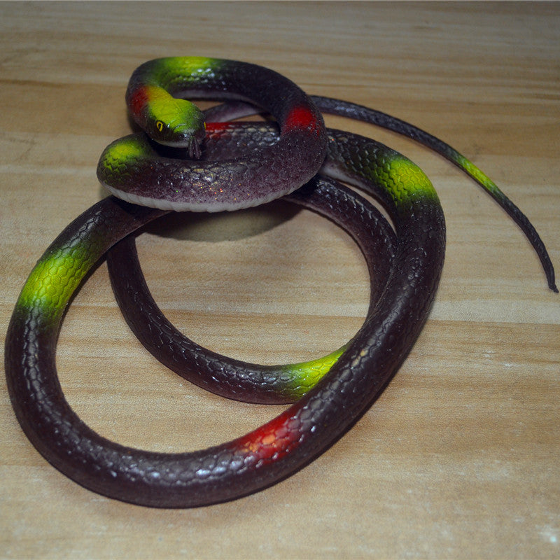 Realistic Giant Cobra Prop - 50-Inch Extra-Large Simulated Snake for Halloween Decor, Stage Performances, and Garden Protection