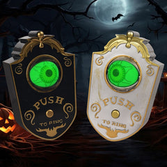 Animated "All-Seeing" One-Eyed Doorbell - Spooky Luminous Sound Ornament for Haunted Houses, Bar Entryways, and Tricky Halloween Porch Decor