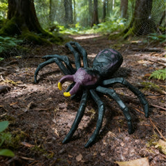 Giant Stretchable Spider Web Decoration - Classic Black Cobweb Prop for Halloween Haunted Houses, Outdoor Yards, and Party Pranks