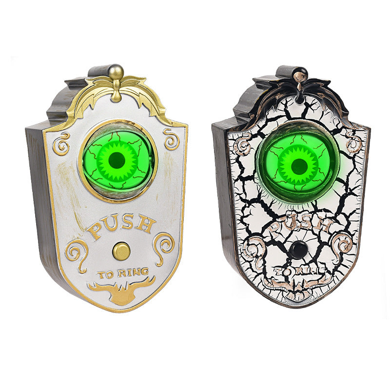 Animated "All-Seeing" One-Eyed Doorbell - Spooky Luminous Sound Ornament for Haunted Houses, Bar Entryways, and Tricky Halloween Porch Decor