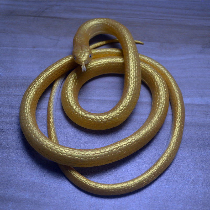 Realistic Giant Cobra Prop - 50-Inch Extra-Large Simulated Snake for Halloween Decor, Stage Performances, and Garden Protection