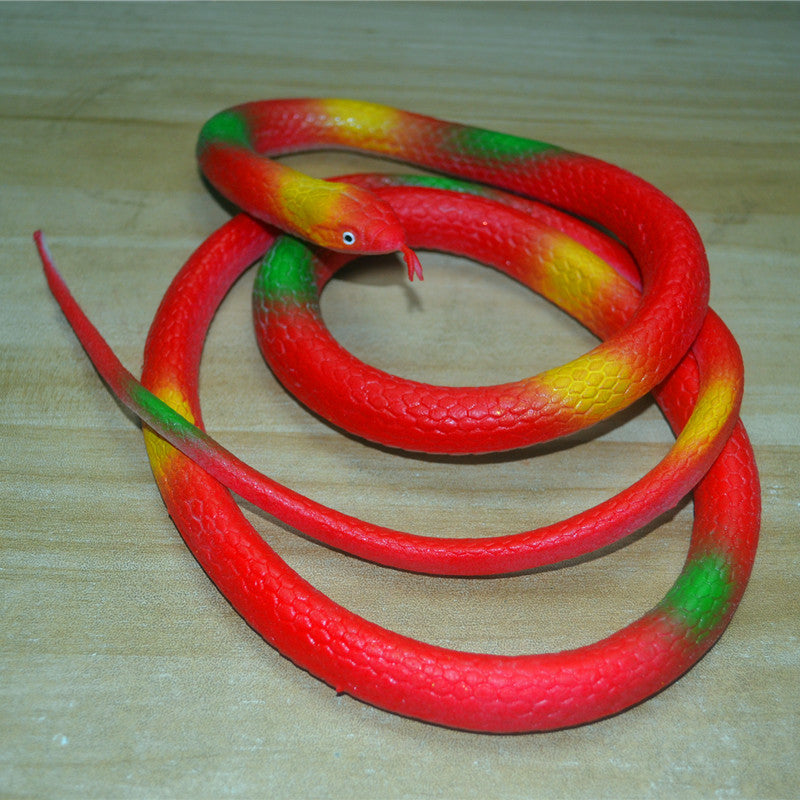 Realistic Giant Cobra Prop - 50-Inch Extra-Large Simulated Snake for Halloween Decor, Stage Performances, and Garden Protection