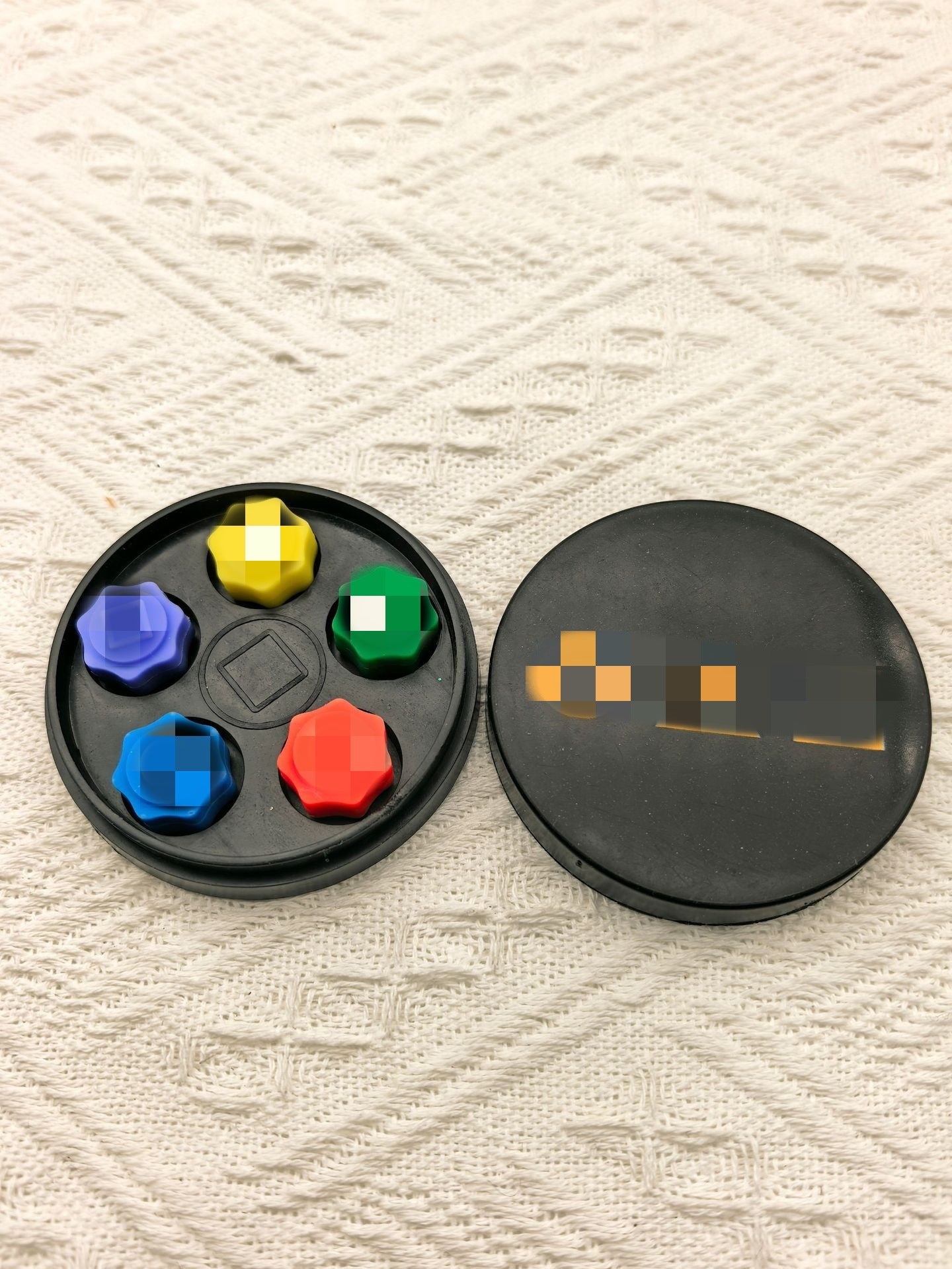 Traditional Korean Jacks Game Set - Hand-Stitched Fabric Weighted Stones for Stress Relief and Indoor Party Fun