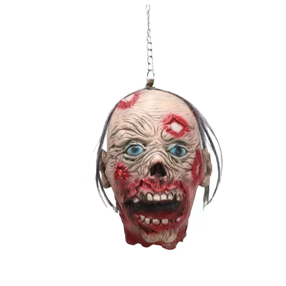 Life-Size Severed Head Horror Prop - Realistic Gory Decapitated Doll for Haunted Houses, Escape Rooms, and Halloween Bar Decor - Professional Grade Slasher Movie Atmosphere Prop