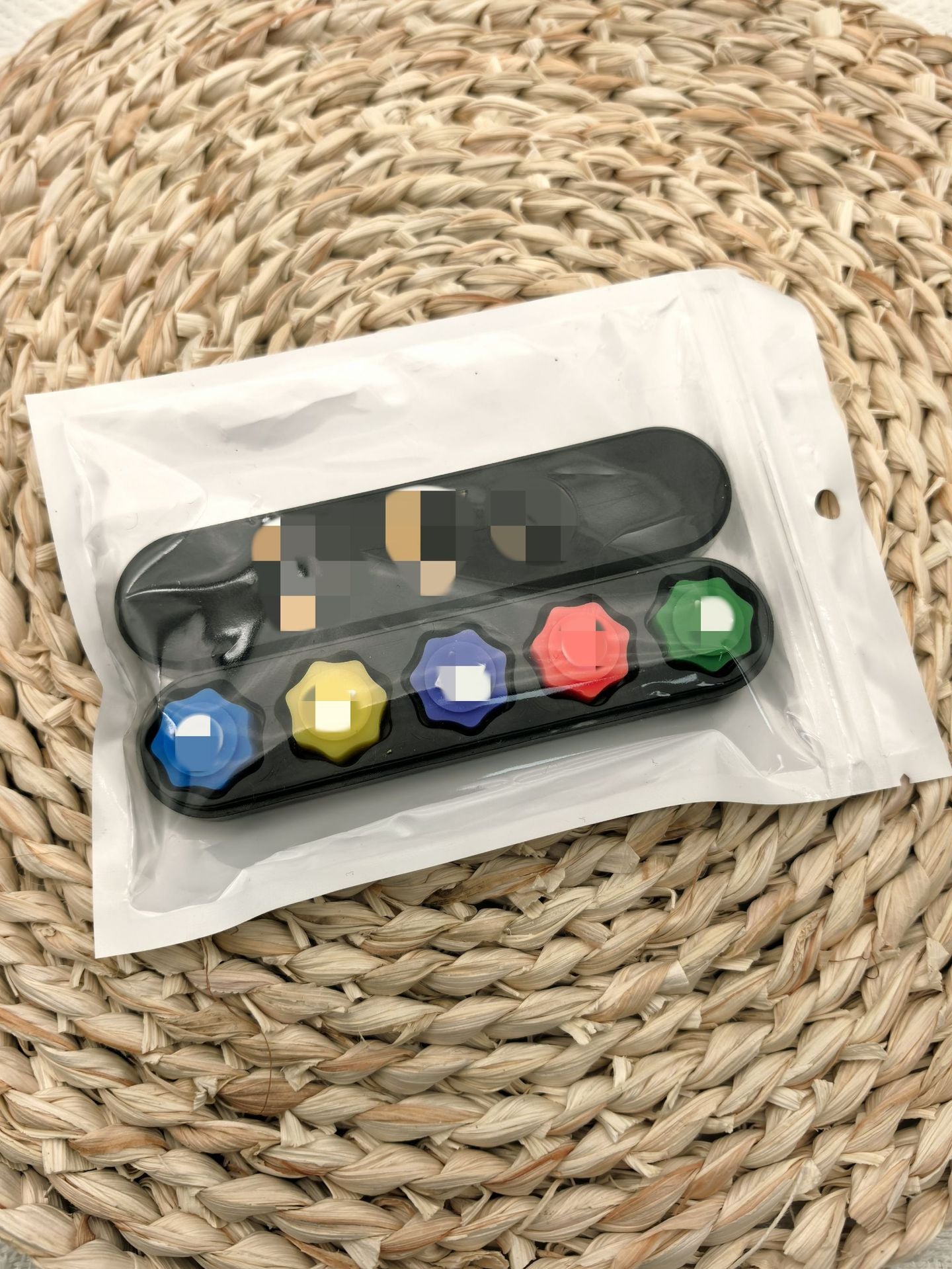 Traditional Korean Jacks Game Set - Hand-Stitched Fabric Weighted Stones for Stress Relief and Indoor Party Fun