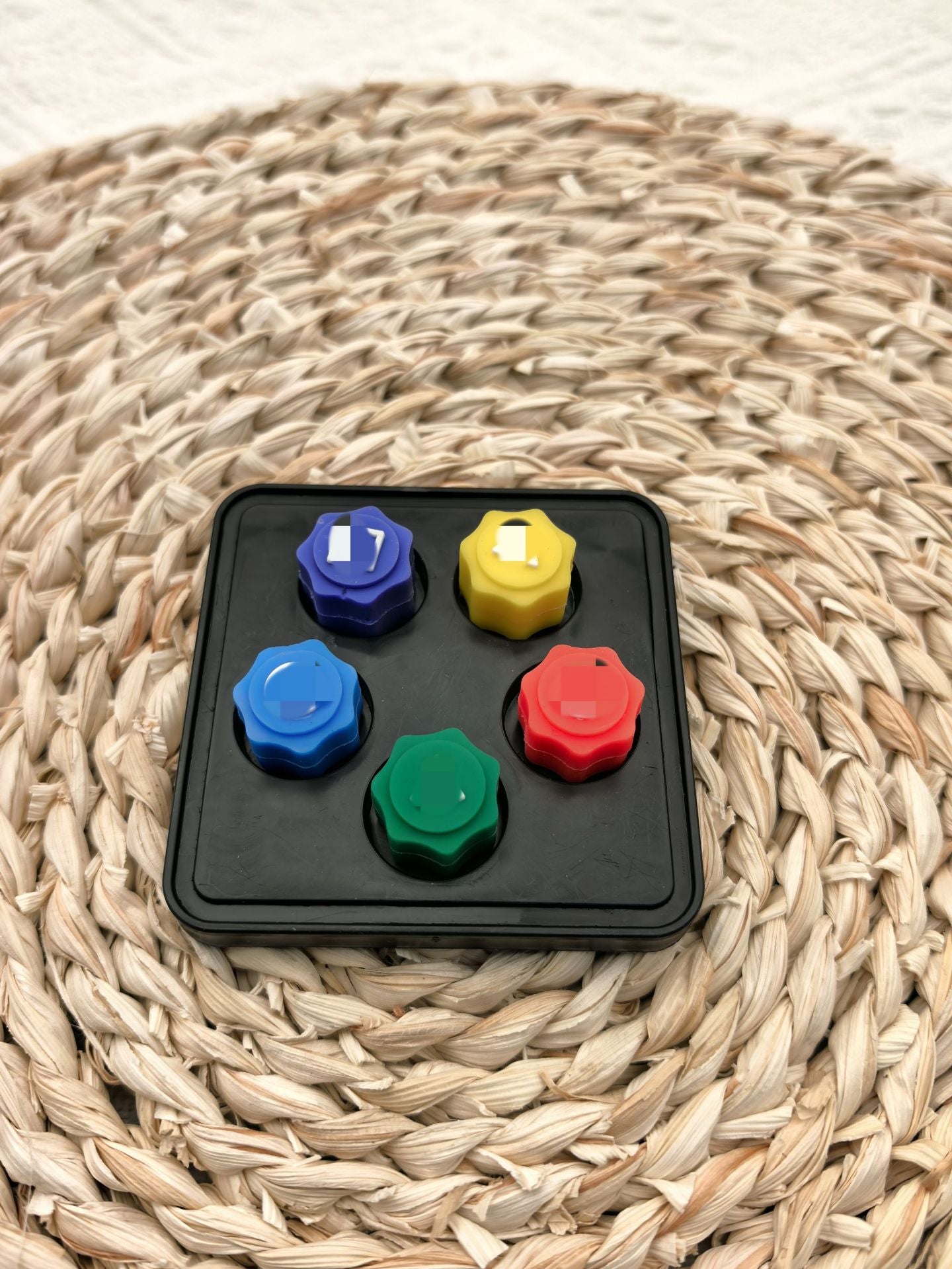 Traditional Korean Jacks Game Set - Hand-Stitched Fabric Weighted Stones for Stress Relief and Indoor Party Fun