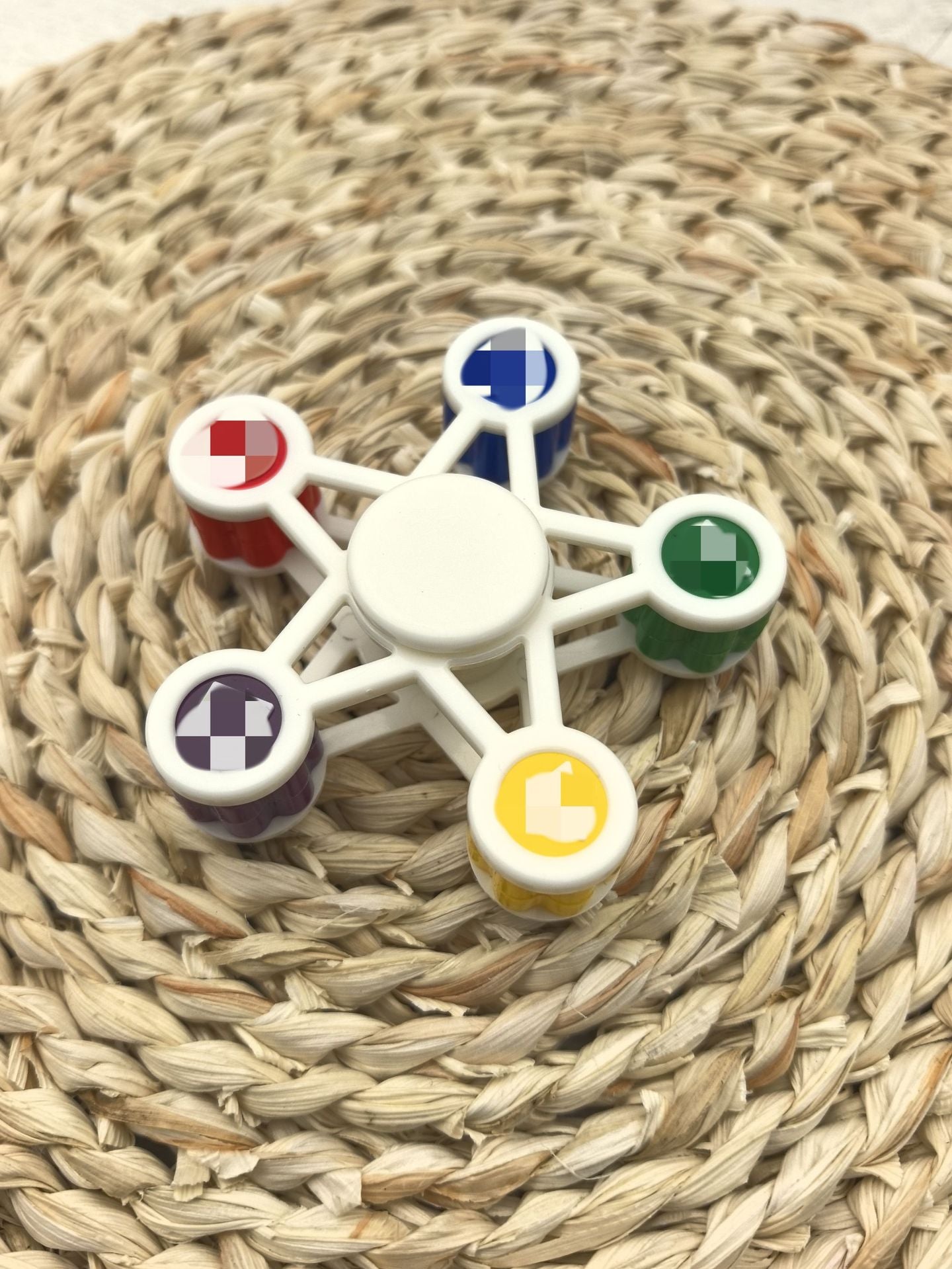 Traditional Korean Jacks Game Set - Hand-Stitched Fabric Weighted Stones for Stress Relief and Indoor Party Fun