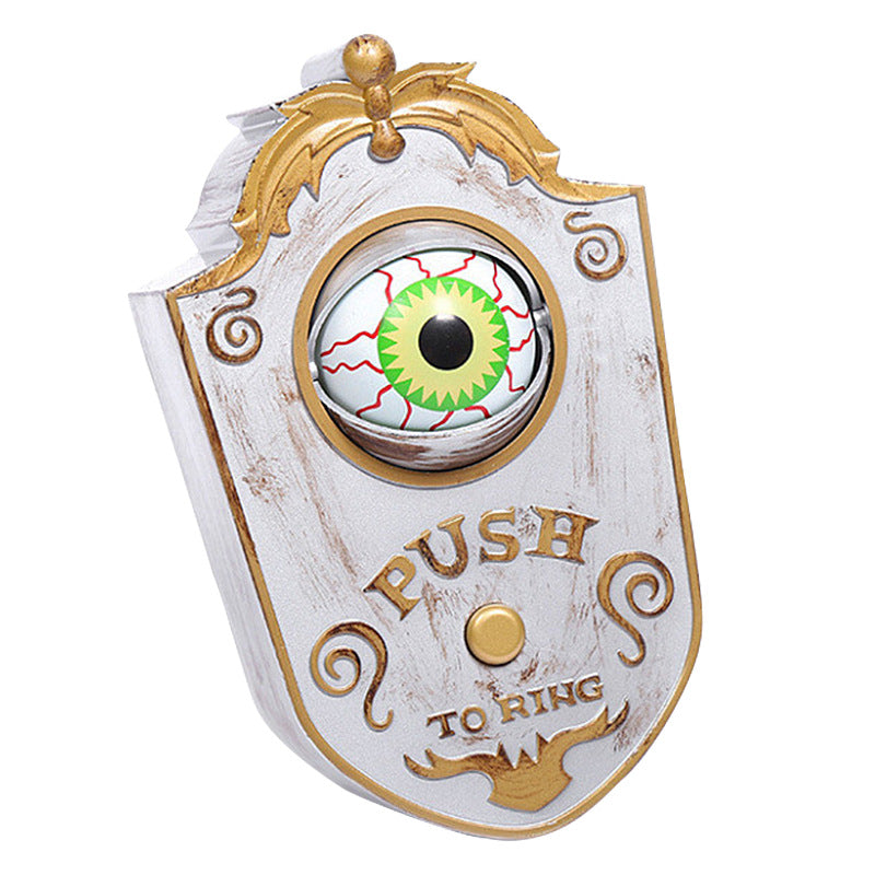 Animated "All-Seeing" One-Eyed Doorbell - Spooky Luminous Sound Ornament for Haunted Houses, Bar Entryways, and Tricky Halloween Porch Decor