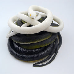 Realistic Giant Cobra Prop - 50-Inch Extra-Large Simulated Snake for Halloween Decor, Stage Performances, and Garden Protection