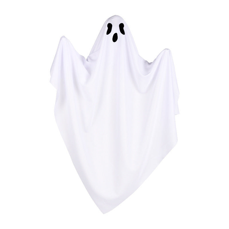 Spooky Floating White Hanging Ghosts - Versatile Expression Ghost Pendants for Halloween Porch, Yard, and Haunted House Atmosphere Decor