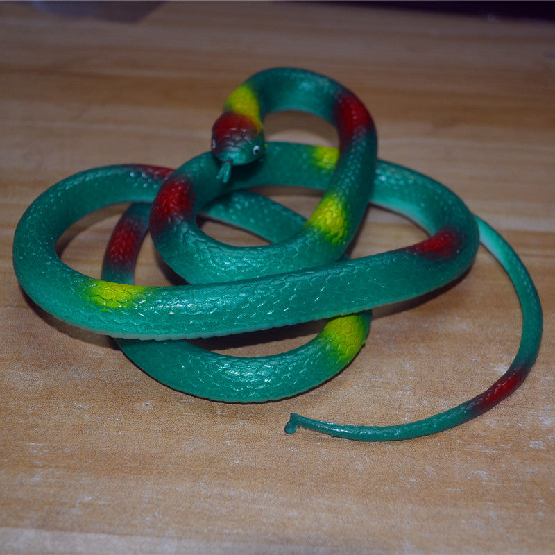 Realistic Giant Cobra Prop - 50-Inch Extra-Large Simulated Snake for Halloween Decor, Stage Performances, and Garden Protection