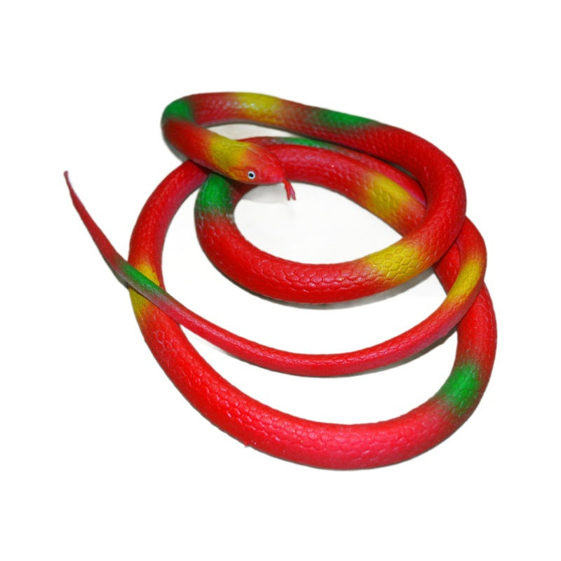 Realistic Giant Cobra Prop - 50-Inch Extra-Large Simulated Snake for Halloween Decor, Stage Performances, and Garden Protection