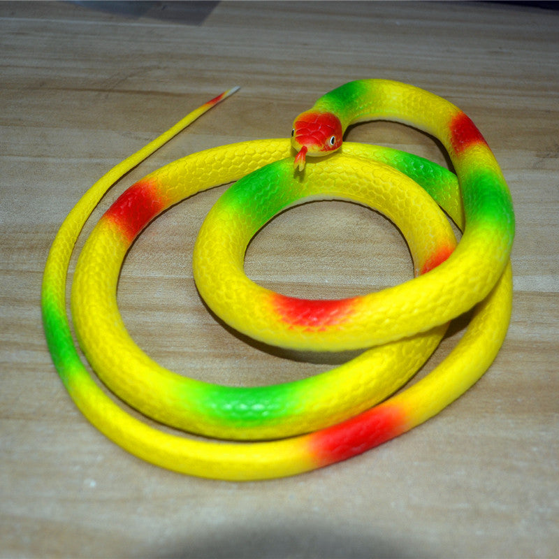 Realistic Giant Cobra Prop - 50-Inch Extra-Large Simulated Snake for Halloween Decor, Stage Performances, and Garden Protection