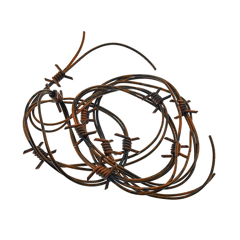 Realistic Rusty Prisoner Chains - Lightweight Plastic Shackles and Prop Links for Haunted House, Escape Room, and Masquerade Costume Decor