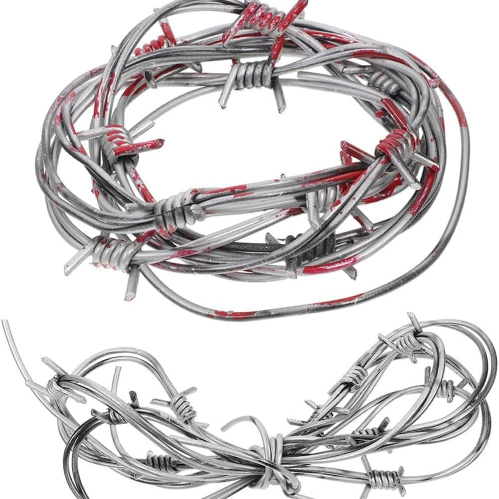 Realistic Rusty Prisoner Chains - Lightweight Plastic Shackles and Prop Links for Haunted House, Escape Room, and Masquerade Costume Decor